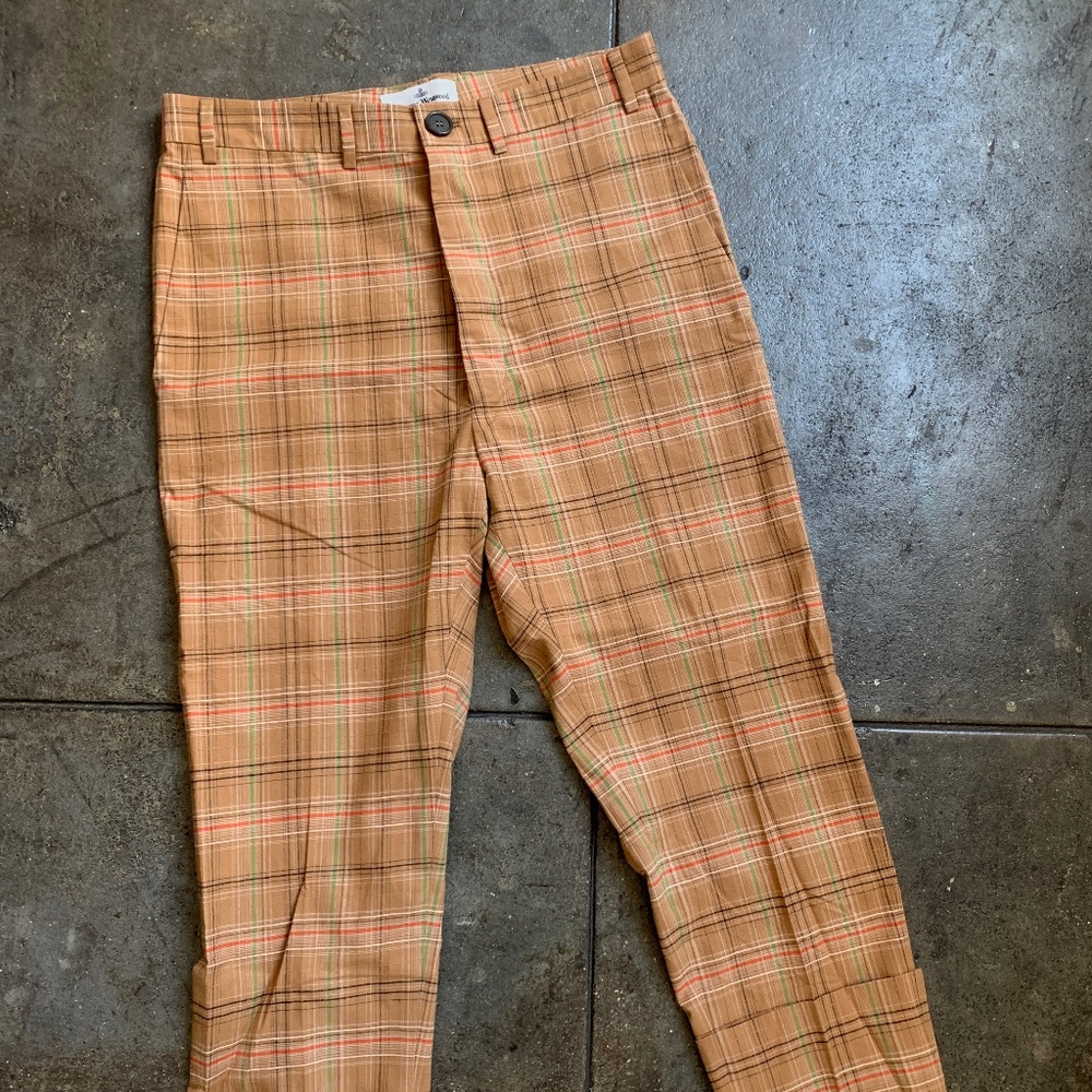 Vivienne Westwood Sample 1/1 . 2017 ? Plaid Tartan Pants New Cropped Cuff